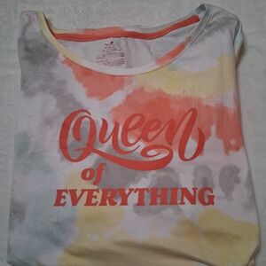 Secret Treasures tie-dye Short Sleeve Tee pajama top size XL NWT